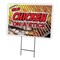 Signmission Chicken On A Stick Yard Sign & Stake outdoor plastic coroplast window, C-1824 Chicken On A Stick C-1824 Chicken On A Stick - alternate 1
